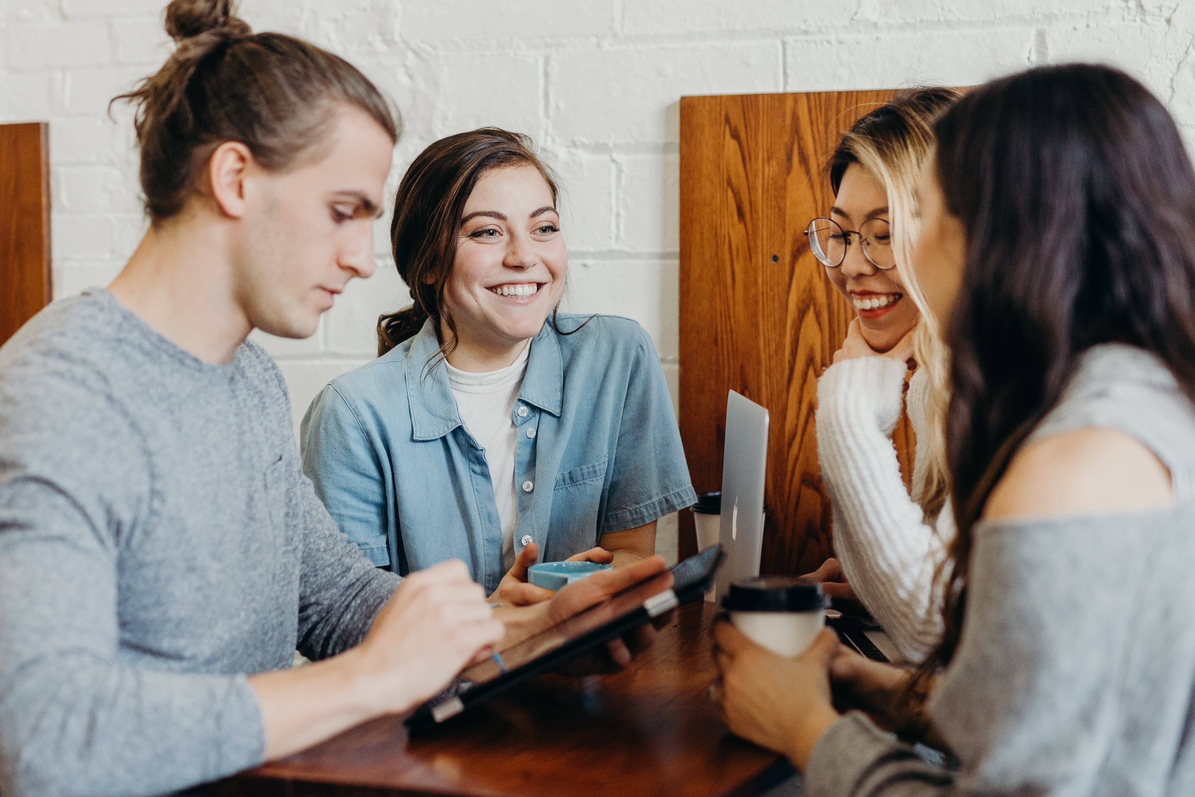 people having meeting