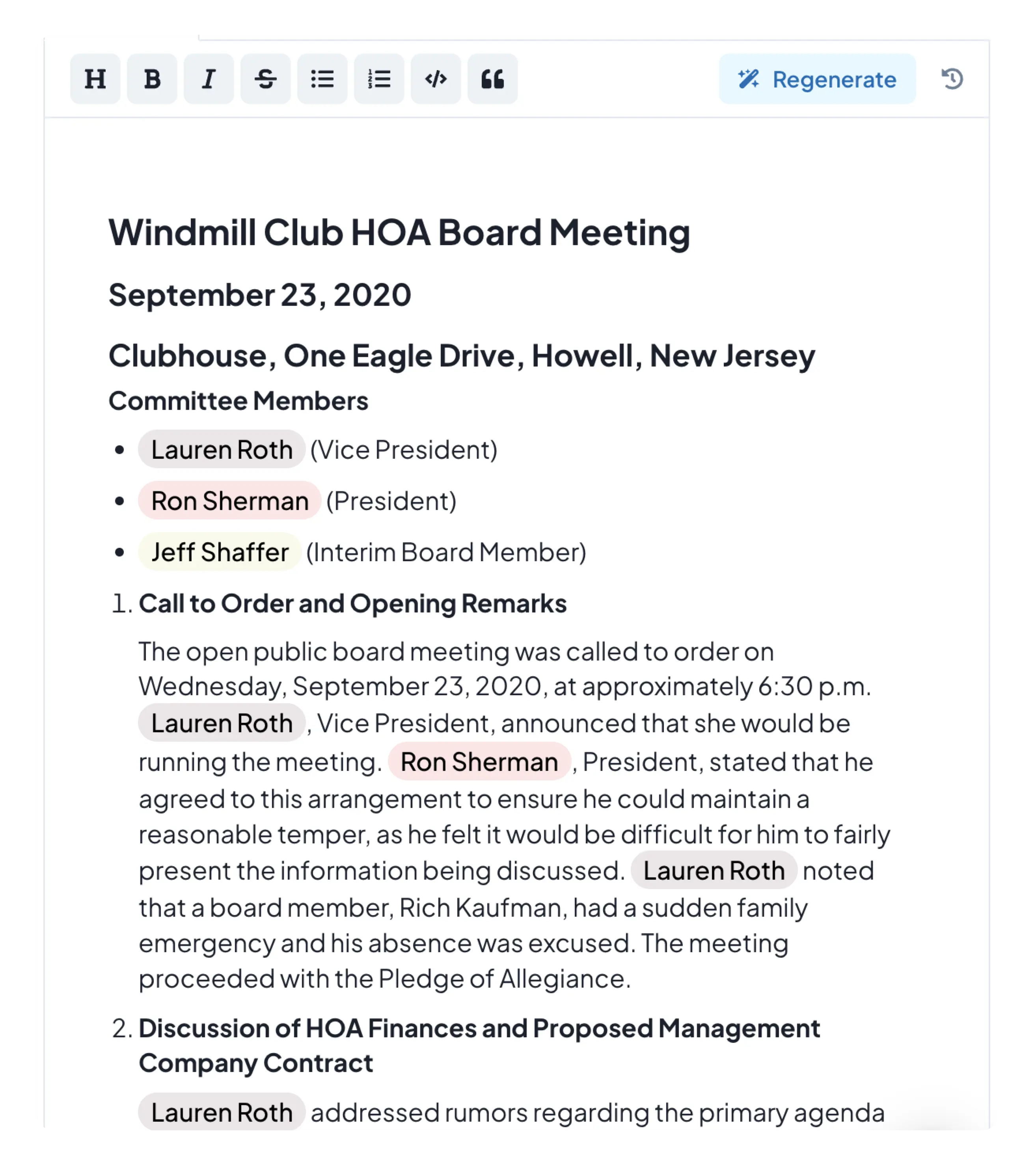 MinutesGenerator Demo